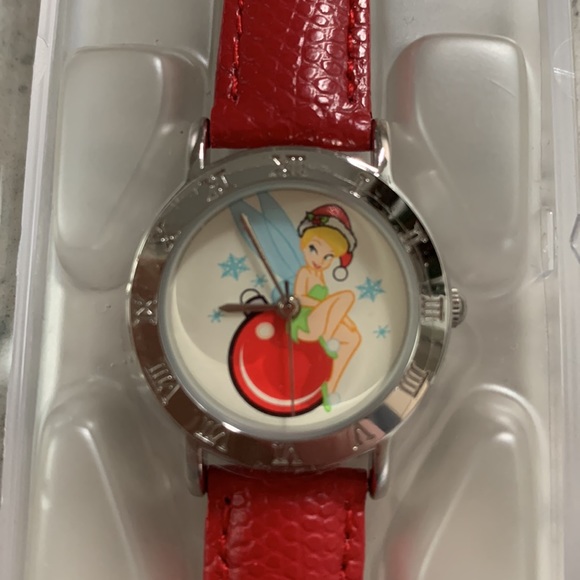 NEW Disney Tinkerbell on Ornament Wrist Watch Cristsmas Hat SPECIAL EDITION - Picture 1 of 9
